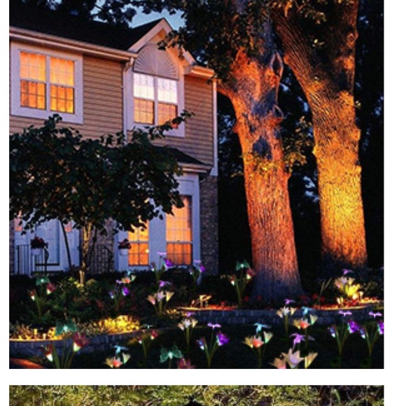 Anpro Outdoor Solar LED 2-pack of 3 Flowers Garden Lights Waterproof - Picture 10 of 16